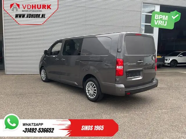 Fiat Scudo 2.0 MJ 145 pk DC Dubbel Cabine Adapt.Cruise/ 2x Schuifdeur/ Keyless/ Carplay/ Navi/ 6 Per...