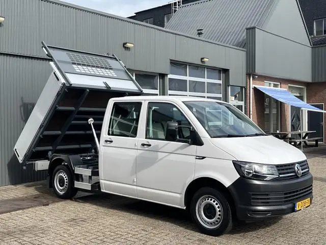 Volkswagen Transporter 2.0 TDI L2H1 DC Kipper open laadbak Airco Bluetooth trekhaak 2200 kg 1e eigen...