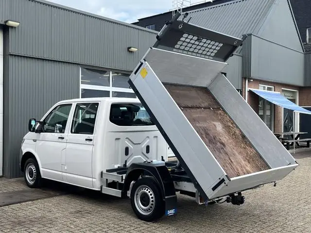 Volkswagen Transporter 2.0 TDI L2H1 DC Kipper open laadbak Airco Bluetooth trekhaak 2200 kg 1e eigen...