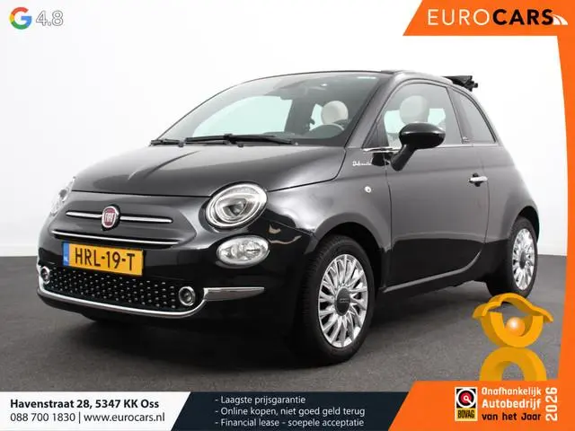 Fiat 500C 1.0 Hybrid Dolcevita Leder Navigatie Apple Carplay/Android Auto Parkeersensoren achter Cru...