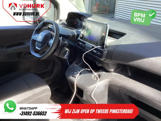 Peugeot Partner 1.5 HDI 130 pk Aut. L2 NL Auto/ 3Pers./ Carplay/ Airco/ Navi/ Imperiaal/ Cruise/ PDC...