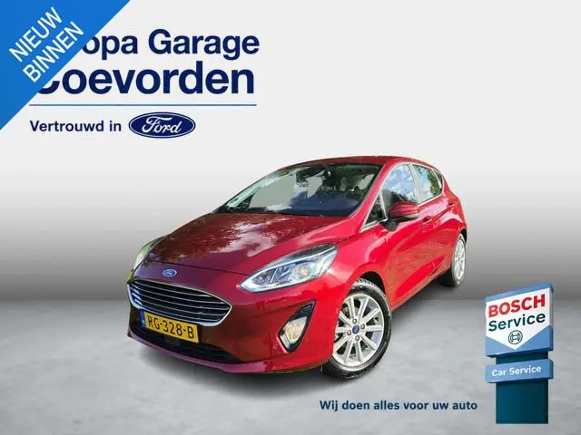 Ford Fiesta 1.0 EB 100PK Titanium | DEALER OND | ADAP. CRUISE | TREKHAAK | CAMERA | CLIMA | VOORRUIT...