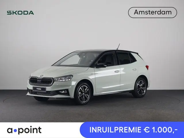 Skoda Fabia 1.0 TSI Monte Carlo | Timiano Green Black Magic | Travel Assist Pakket | Verwarmbare Voo...