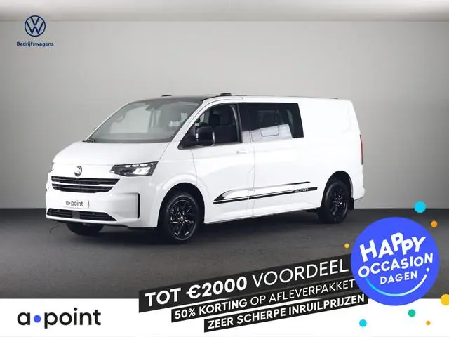 Volkswagen Transporter e-Transporter 34 L2H1 Style 64 kWh Dubbel cabine 218 pk | Navigatie | Warmtep...
