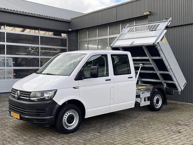 Volkswagen Transporter 2.0 TDI L2H1 DC Kipper open laadbak Airco Bluetooth trekhaak 2200 kg 1e eigen...