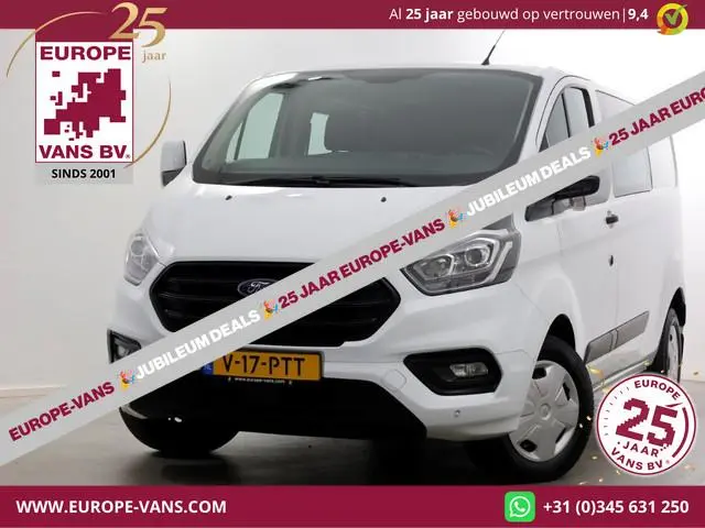 Ford Transit Custom 2.0 TDCI 130pk L2H1 Trend D.C. Airco/Trekhaak 2800kg 02-2019