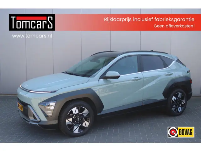 Hyundai Kona 1.6 T-GDI 199PK Automaat Premium Sky Leder/Winter-pack/Open-dak/Keyfree