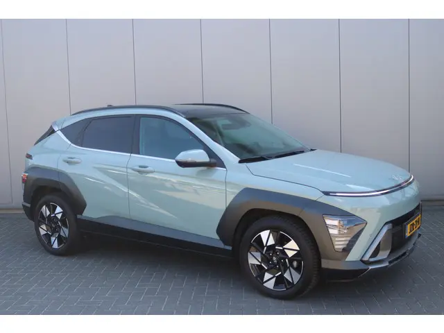Hyundai Kona 1.6 T-GDI 199PK Automaat Premium Sky Leder/Winter-pack/Open-dak/Keyfree