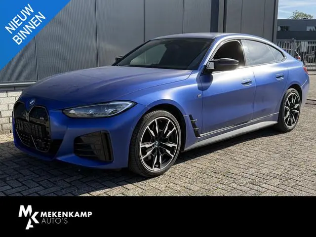 BMW i4 M50 High Executive 84 kWh 19"/SOH 99%/Lederen M-stoelen + memory/Harman Kardon/Keyless/Camera...