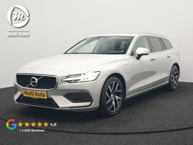 Volvo V60 T6 Twin Engine AWD Momentum Pro Plug In Hybrid 340pk Dealer O.H PHEV | Panodak | Adaptive Cruise | Camera | Apple Carplay | Sportstoelen Verwarmd | Virtual | Blis |