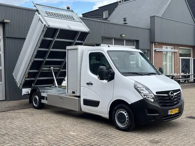 Opel Movano 2.3 Turbo L3H1 Openlaadbak Pick-up Kipper Airco Cruise controle Trekhaak 2500kg trekgewi...