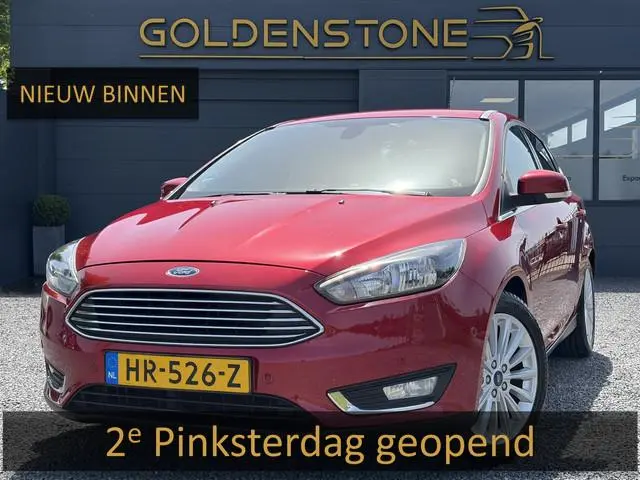 Ford Focus 1.5 Titanium Edition Dealer Onderhouden,Navi,Trekhaak,150pk,N.A.P,6 Bak,Clima,Cruise,Keyl...