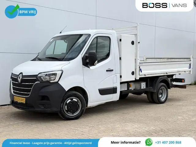Renault Master 2.3 DCI 130PK L3H1 Kipper Dubbellucht Trekhaak 3.5t Airco Cruise Control Tipper Benne