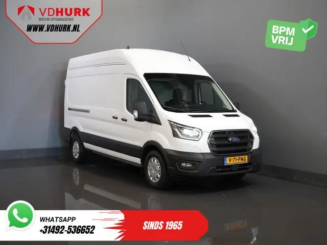 Ford Transit 350 2.0 TDCI 185 pk Aut. L3H3 Riem V.V/ 2xSchuifdeur/ Bi-Xenon/ Elek.Stoel/ Carplay/ St...