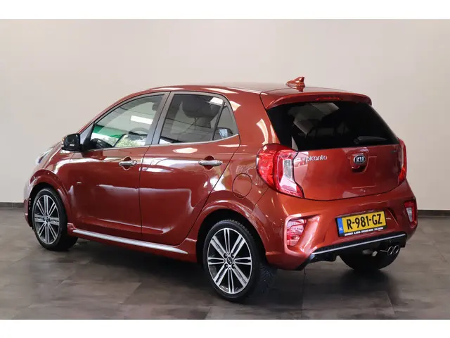 Kia Picanto 1.2 CVVT GT-line 5-Drs. Automaat Navigatie Leder 16'lmv 24 maanden garantie mogelijk (*v...
