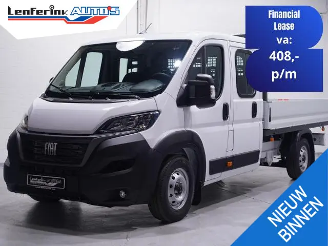 Fiat Ducato 2.2 Mjet 140 pk Dubbel Cabine 7p Pick Up / Open Laadbak Airco, Cruise Control, LxBxH 330...