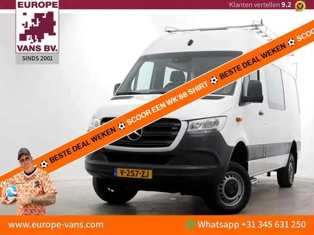 Mercedes-Benz Sprinter 314 CDI 143pk E6 L2H2 4x4 ZG1 D.C. Airco/Navi/Trekhaak 2800kg 05-2019