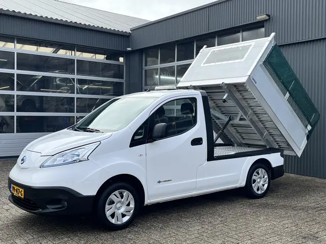 Nissan e-NV200 24KWh Marge BTW VRIJ!! Elektrische Kipper Openlaadbak met Airco Cruise controle Telef...