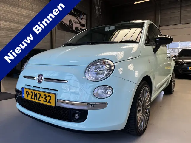 Fiat 500  0.9 TwinAir Lounge Leer, Open dak