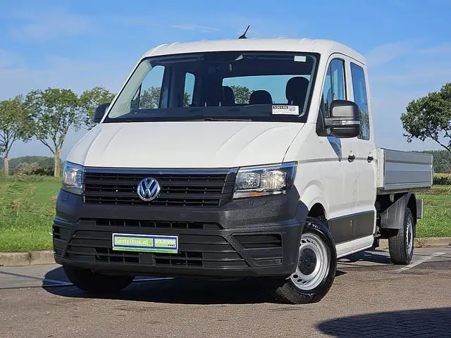 VOLKSWAGEN CRAFTER 35 2.0 L4 Dubbele Cabine Open-Laadbak Airco Trekhaak Euro6!