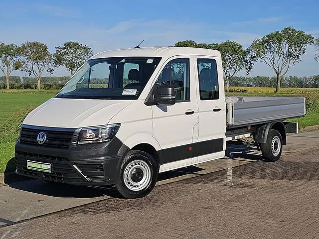 VOLKSWAGEN CRAFTER 35 2.0 L4 Dubbele Cabine Open-Laadbak Airco Trekhaak Euro6!