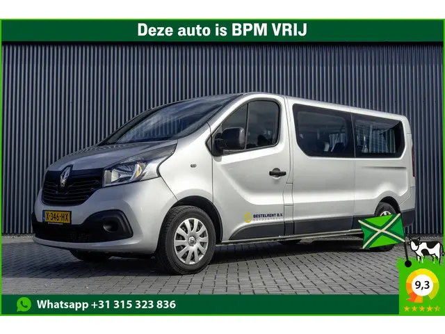 Renault Trafic Passenger **1.6dCi 9-Pers L2H1 | Incl. BPM, BTW vrij | R-Link | Navi | Airco | Cruise | PDC | MF Stuur | Start / Stop**