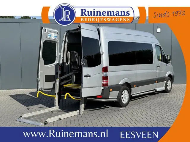 Mercedes-Benz Sprinter 314 CDI AUTOMAAT EURO 6 / FLEXI-TRANS ROLSTOELBUS + LIFT / L2H2 / 9 PERSOONS...