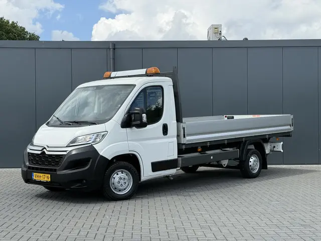 Citroën Jumper 2.2 BlueHDi 140 PK EURO 6 / L4 MAXI PICK UP / 4.20 LAADBAK / 1e EIG. / 2.5 TONS TREKHAAK / 3-ZITS