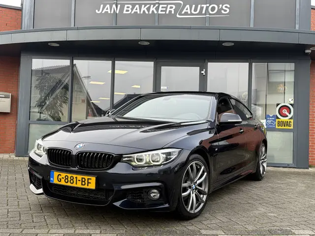 BMW 4-serie Gran Coupé 418i Executive Edition ✅ M Sport ✅ CarPlay ✅ Carbonzwart ✅ Automaat