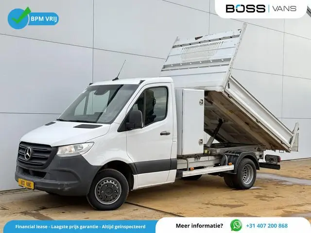 Mercedes-Benz Sprinter 514 2.2 CDI Automaat Kipper Dubbellucht 3.5t Trekhaak met Kist Benne Tipper C...