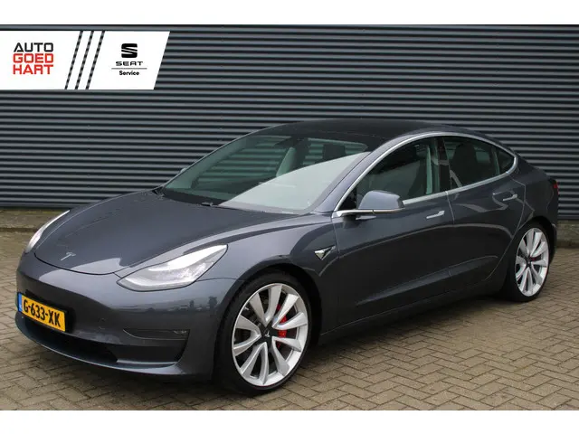 Tesla Model 3 Performance AWD 75 kWh Panoramadak Auto-Pilot Carbon