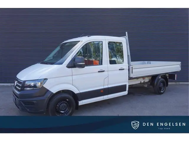 Volkswagen Crafter 140pk Facelift  L4 Dubbele cabine 7-zit Open laadbak  Trekhaak Apple carplay Park...
