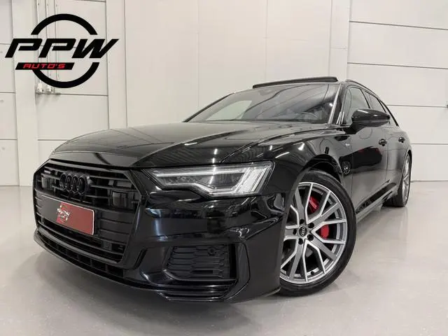 Audi A6 Avant 55 TFSI e quattro Competition BLACK ALL BLACK PANO/TREKHAAK/B&O/20"/SOH 93%/MEMORY/MAT...