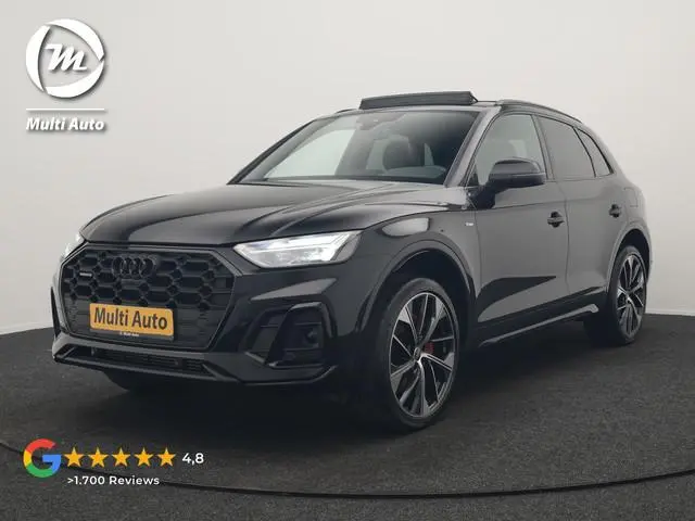 Audi Q5 50 TFSI e S Line PHEV 300pk Dealer O.H. | Trekhaak Af Fabriek | Panodak | 360 Camera | Adapt...