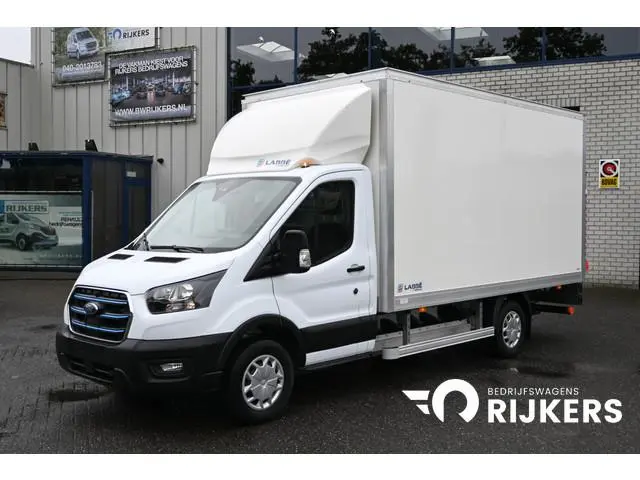 Ford E-Transit 68kWh 390L Trend Bakwagen met Dhollandia laadklep Navigatie met camera, Zijdeur