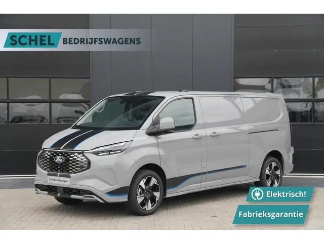 Ford E-Transit Custom 340 L2H1 Sport 71 kWh 218pk - 2x Schuif - ACC - B&O - Navi - Stoel/Stuurverwar...