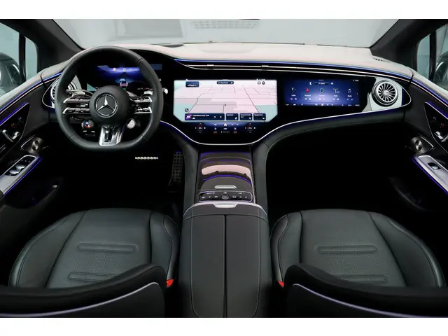 Mercedes-Benz EQE AMG 53 4MATIC+ 90 kWh | 72500,- Ex | MBUX Hyperscreen | Airmatic | Achterasbesturing | Distronic+ | Massage | Memory | Burmester | Stoelventilatie | HUD | Digital Light | Warmtepomp | Surround Camera |