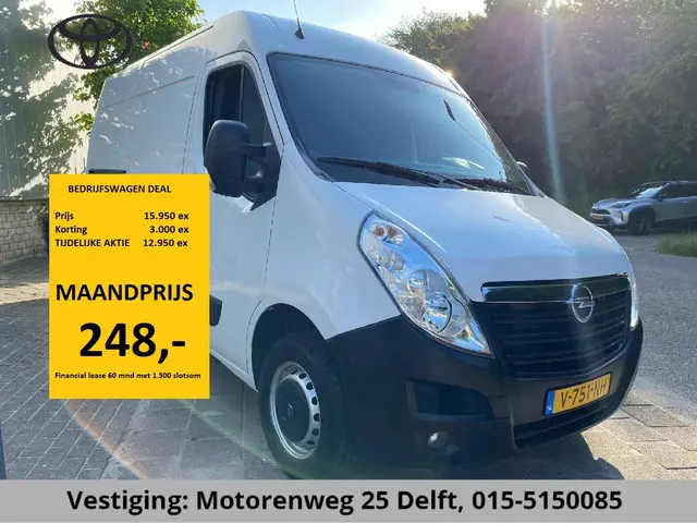 Opel Movano 2.3 CDTI 145PK L2H3 1600 KG LADEN NAVI.AIRCO 1e EIG EX BTW