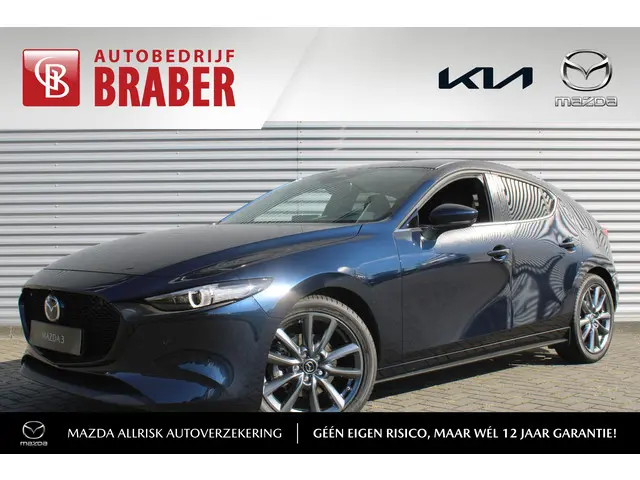 Mazda 3 2.0 e-SkyActiv-G 122PK 6MT Exclusive-line | Leder | Bose Audio | 360° Camera | Elek. stoelve...
