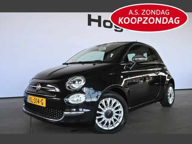 Fiat 500 0.9 TwinAir Turbo Lounge Airco Navigatie Leder Lichtmetaal Panoramadak Xenon Goed onderhoud...