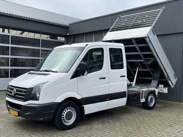Volkswagen Crafter 35 2.0 TDI DC 3500kg trekgewicht Kipper Airco Cruise controle 6 persoons Euro 5 D...