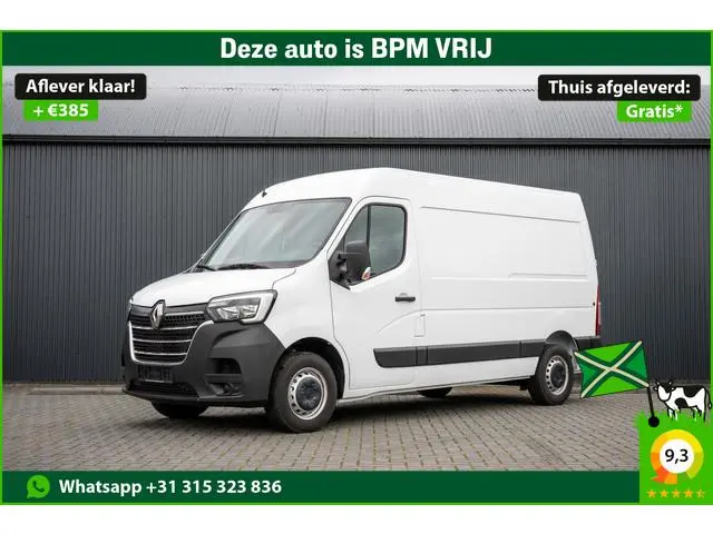 Renault Master Bleu DCI 135PK | L2H2 | Nieuw | Navi | 3-Zits | LED | Cruise | Airco