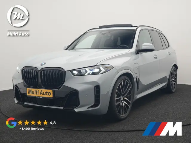 BMW X5 xDrive50e M Sport PRO Plug In Hybrid 490pk Dealer O.H. PHEV | Trekhaak Af Fabriek | Luchtveri...
