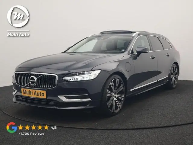 Volvo V90 T8 AWD Inscription PHEV 394pk Dealer O.H. | Trekhaak Af Fabriek | Panodak | Adaptive Cruis...