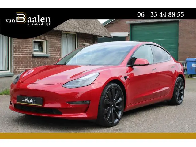 Tesla Model 3 Long Range AWD 75 kWh Soh 91.3% PANO LEER NAVI 77000KM!!