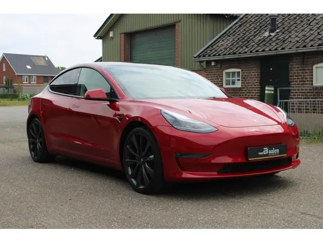 Tesla Model 3 Long Range AWD 75 kWh Soh 91.3% PANO LEER NAVI 77000KM!!