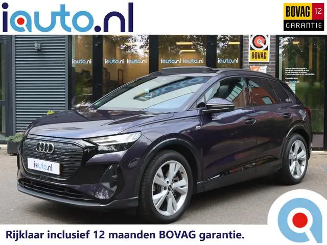 Audi Q4 e-tron 50 quattro S Edition 77 kWh Optiek Zwart S-Line/Pano/Leder/Matrix LED/Elek. stoelen+m...