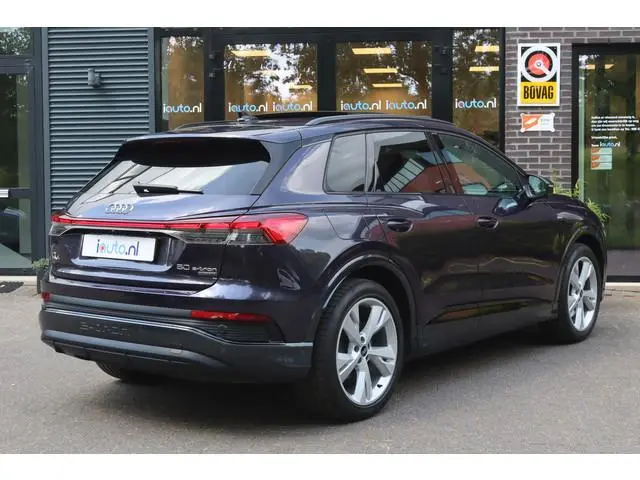 Audi Q4 e-tron 50 quattro S Edition 77 kWh Optiek Zwart S-Line/Pano/Leder/Matrix LED/Elek. stoelen+m...