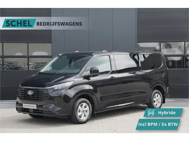 Ford Transit Custom 340 2.5 PHEV L2H1 Limited 232pk 9 Zits - Keyless - ACC - Blindspot - Camera - Ca...