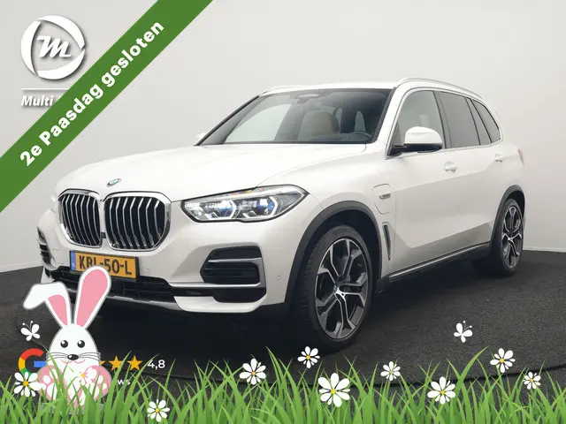 BMW X5 xDrive45e X Line PHEV 395pk Dealer O.H. | Trekhaak Af Fabriek | Luchtvering | Adaptive Cruise...
